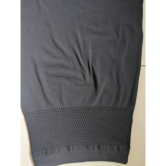 McQ BY ALEXANDER MCQUEEN Long-sleeve Mesh BODY-CON DRESS Sz XS/S Black #FC501 - Picture 10 of 13